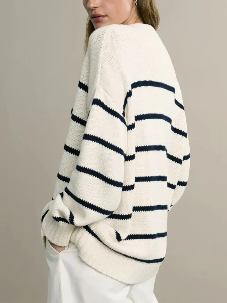 Duttini | Organic Striped Cardigan