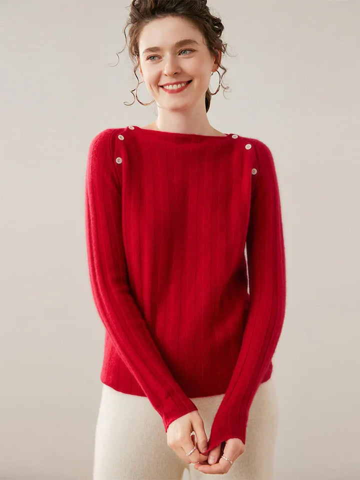 Duttini | Buttoned Cashmere Sweater