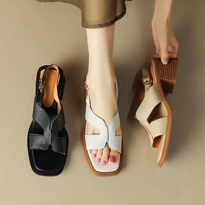 Duttini | Leather Heeled Sandals