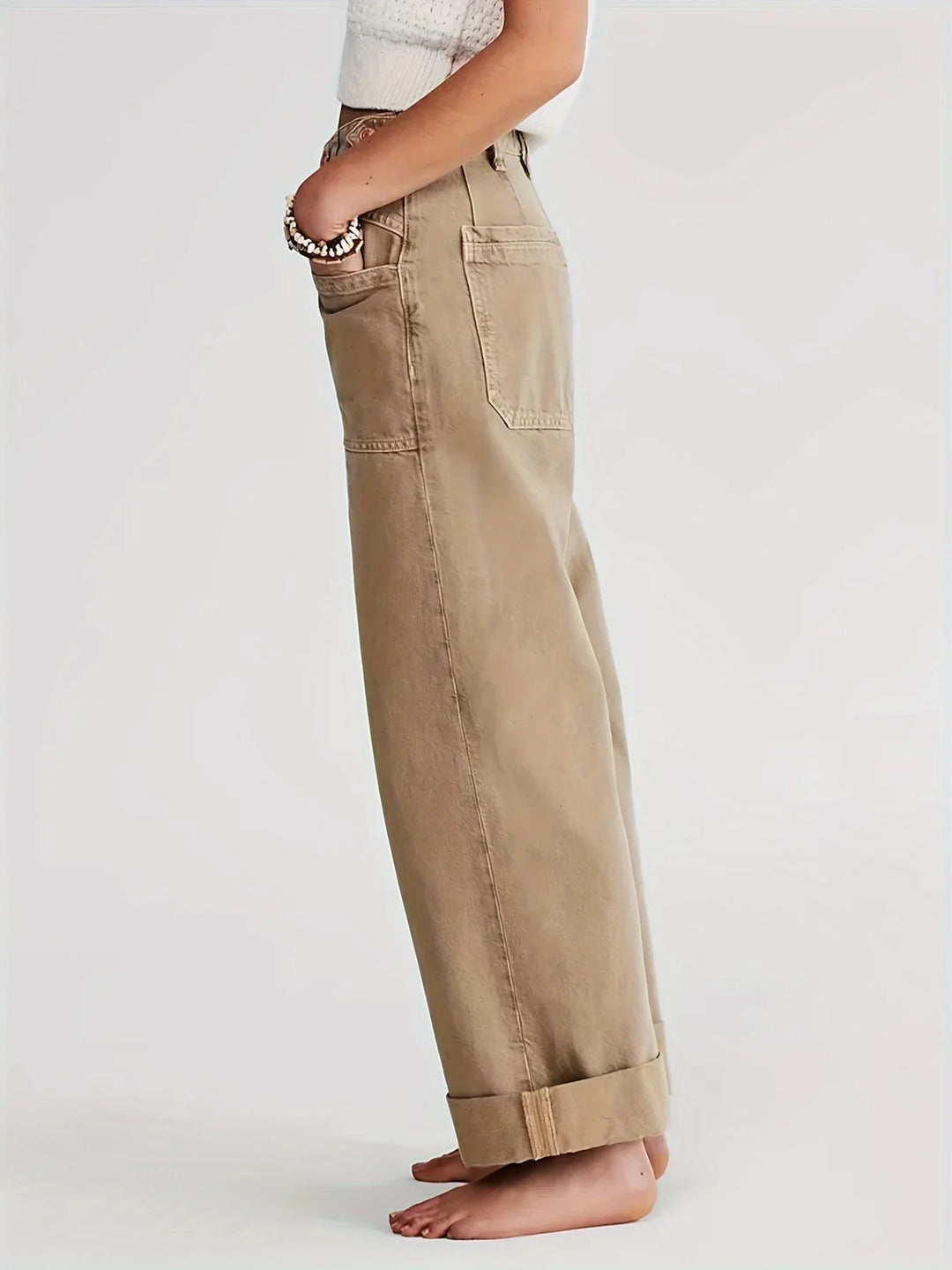 Duttini | High-Waist Wide-Leg Denim