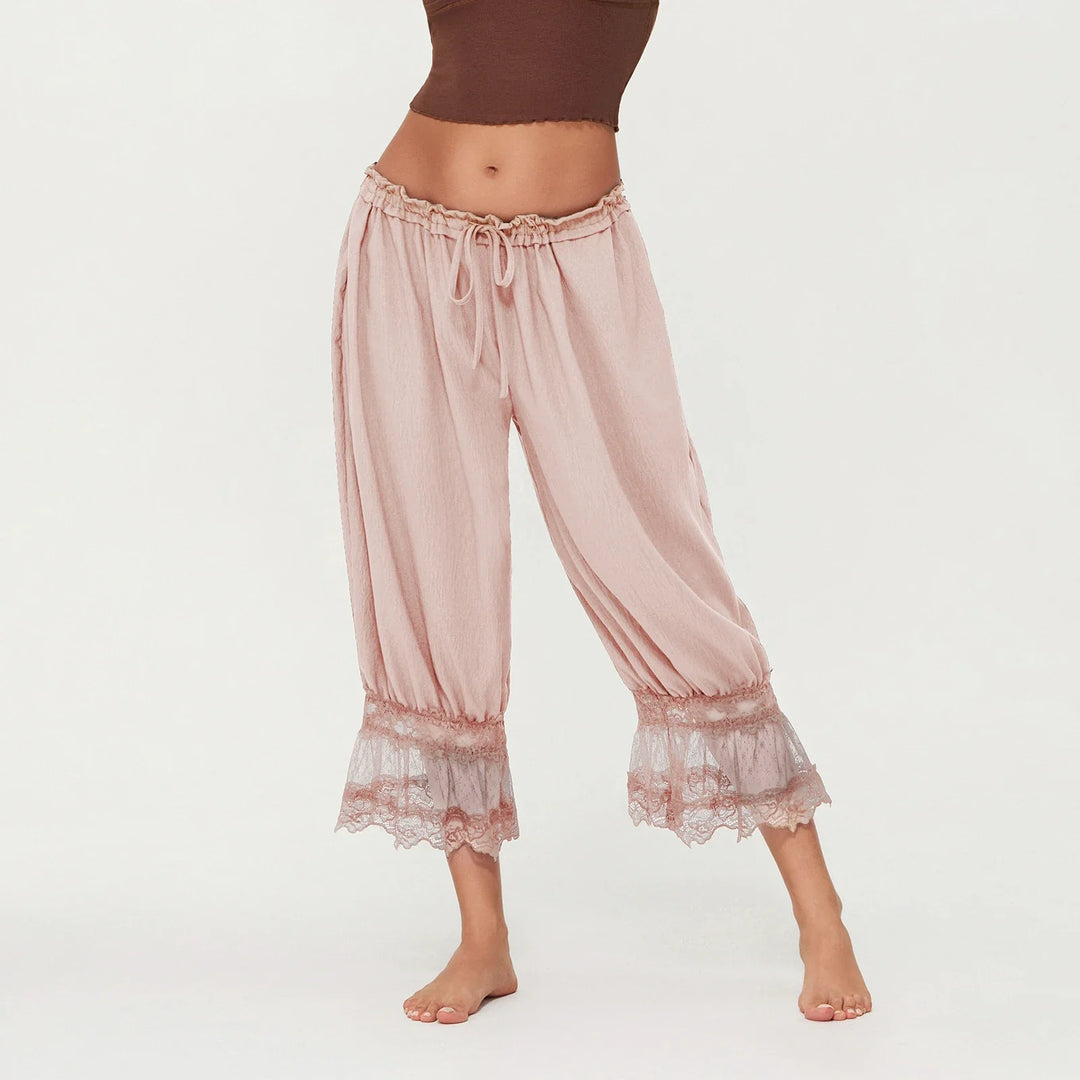 Duttini | Lace Lantern Pants for Women