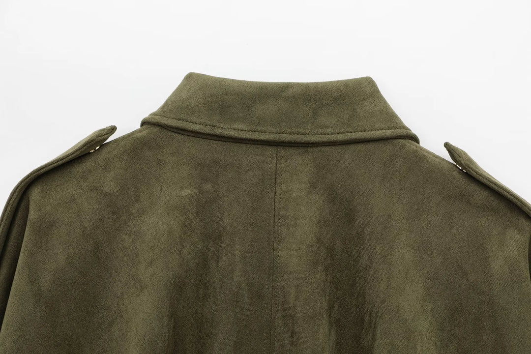Duttini | Women's Suede Bomber