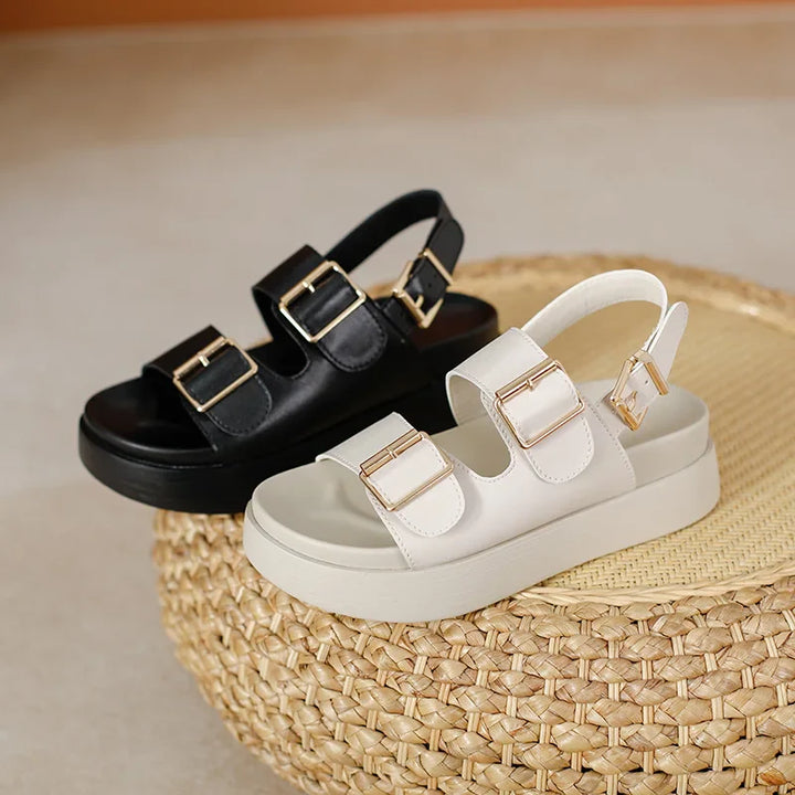 Duttini | Leather Platform Sandal