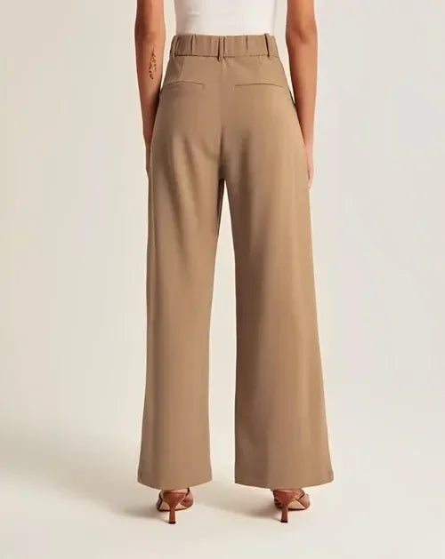 Duttini | Tailored Wide-Leg Trousers for Women in Black
