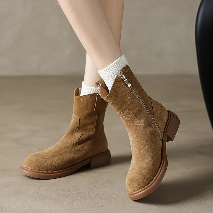 Duttini | Leather Zipper Boots