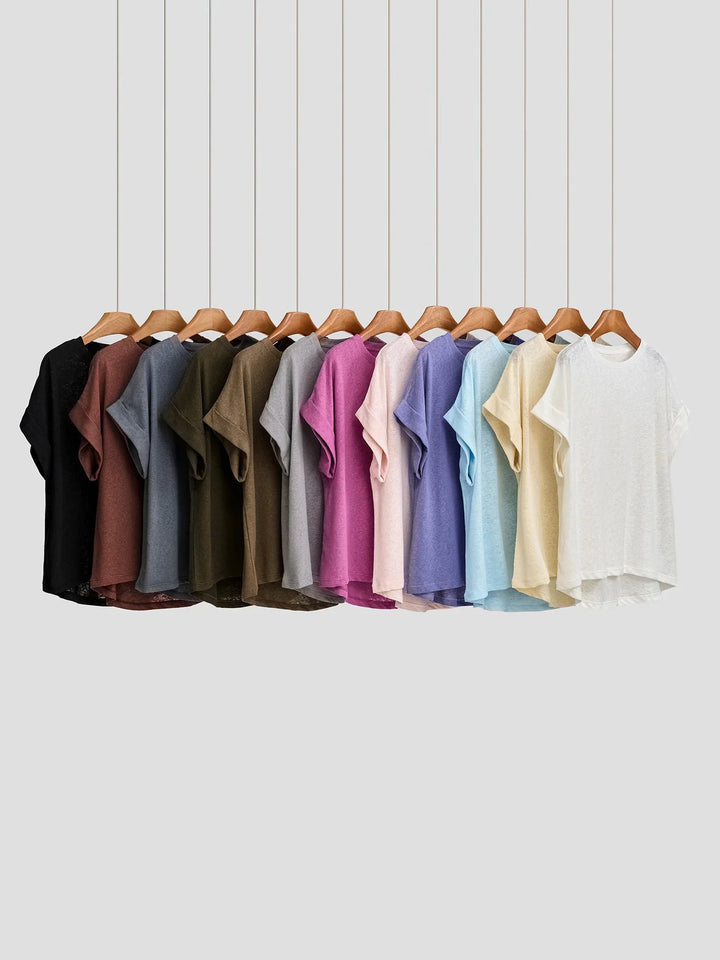 Duttini | Oversized Tee for Women in Cotton Blend, White