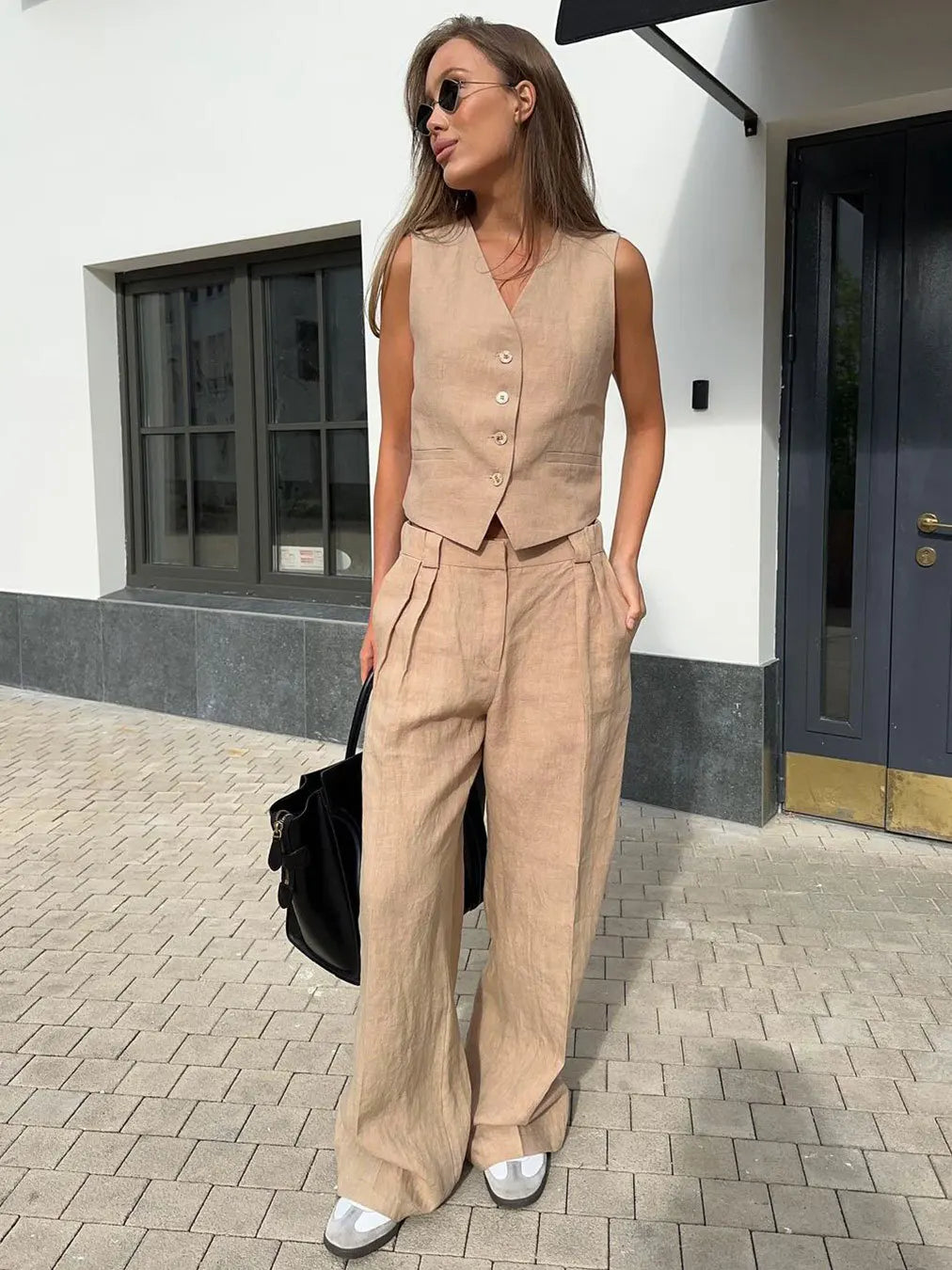 Duttini | Linen Trouser Set