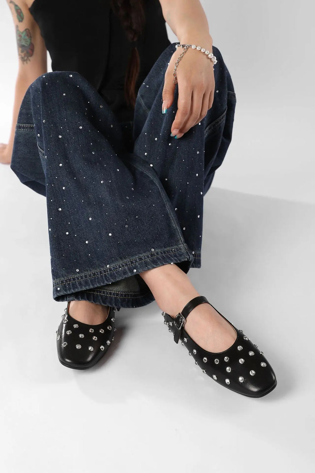 Duttini | Studded Mary Janes
