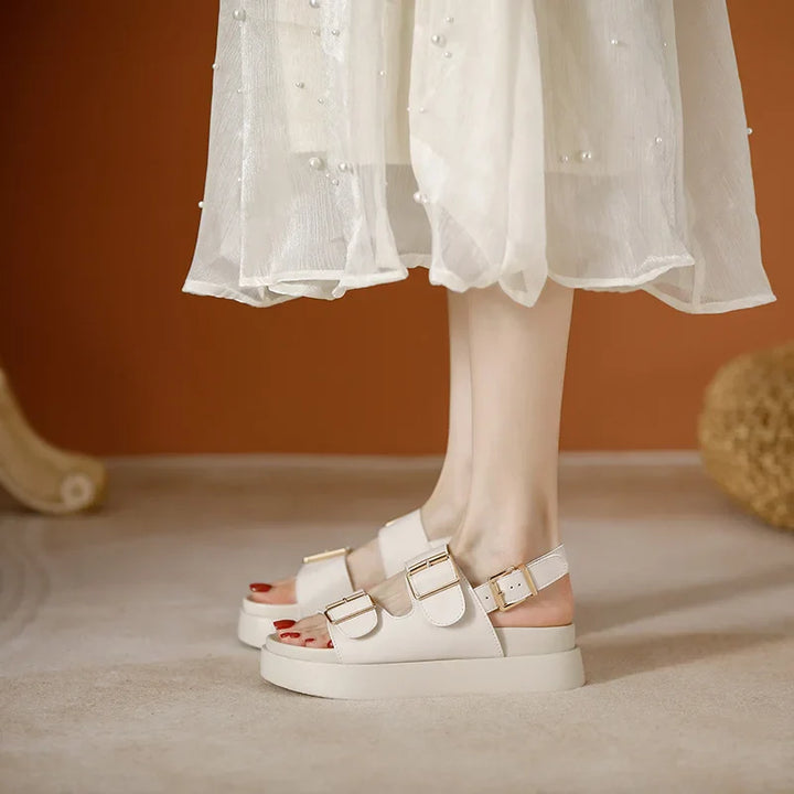 Duttini | Leather Platform Sandal
