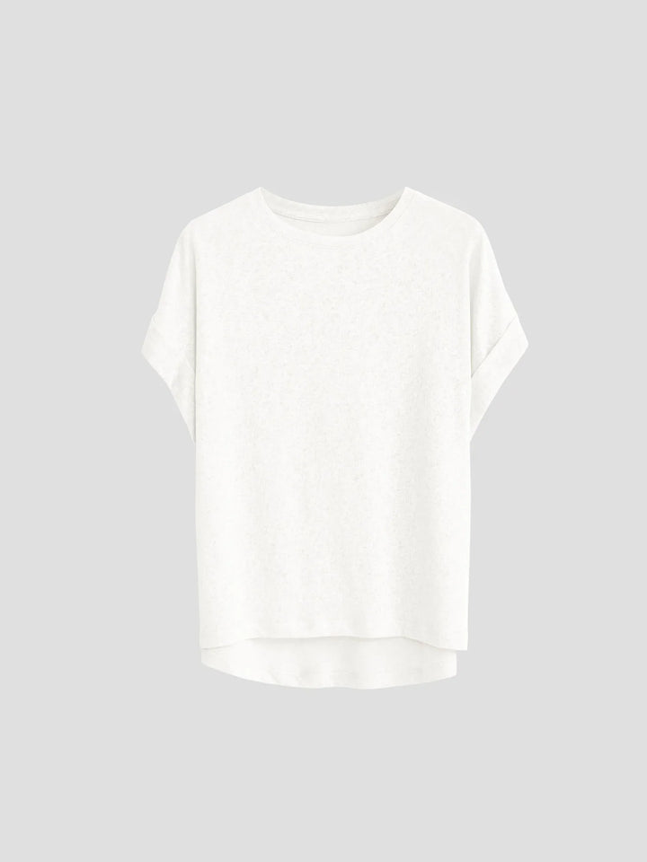 Duttini | Oversized Tee for Women in Cotton Blend, White