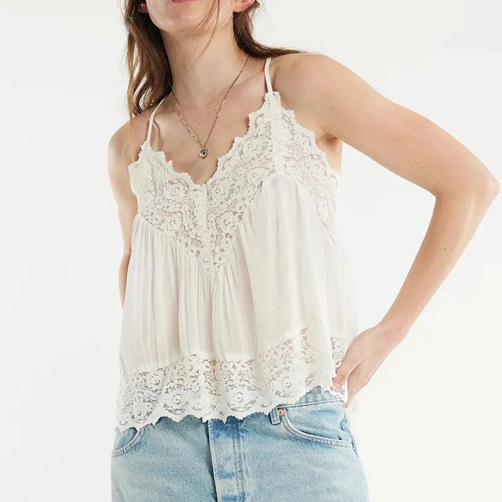 Duttini | Lace Cami for Women in White