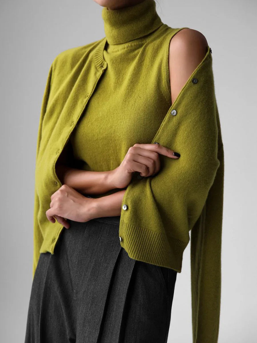 Duttini | High-Neck Vest for Women in Premium Fabric