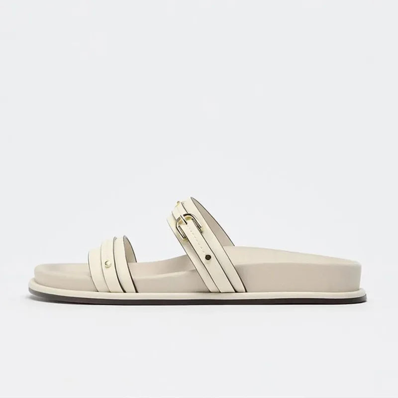 Duttini | Twin Strap Flats