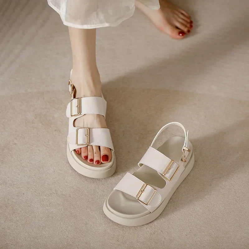 Duttini | Leather Platform Sandal