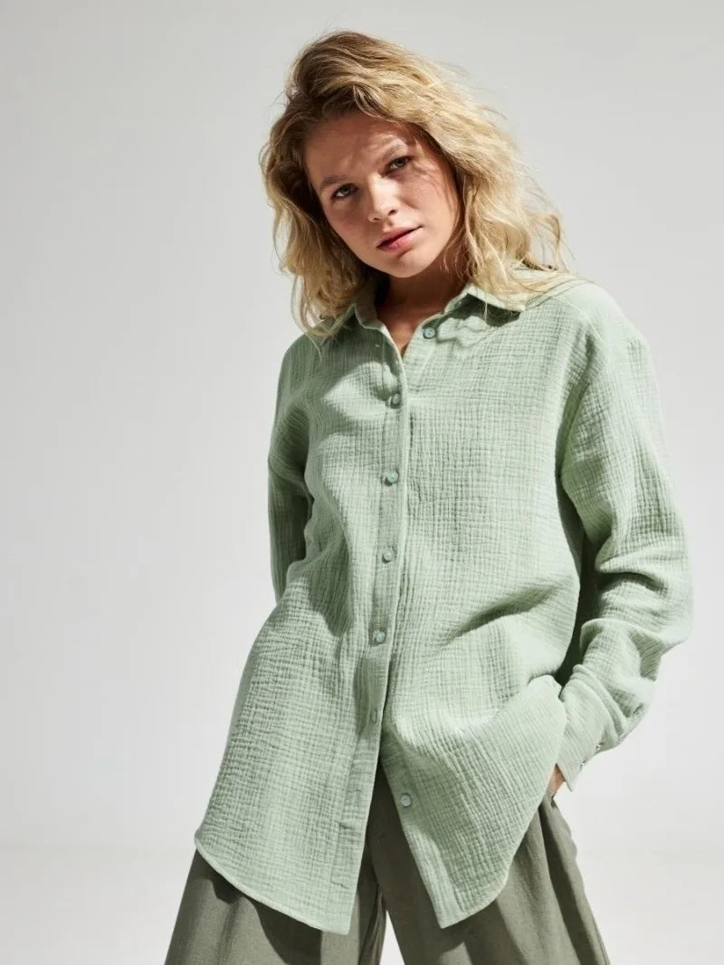 Duttini | Cotton Summer Shirt for Men in White