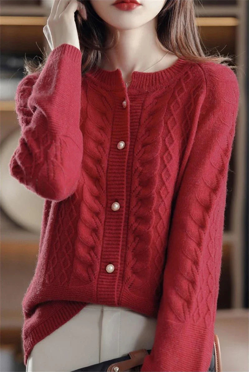 Duttini | Pearl Button Cardigan