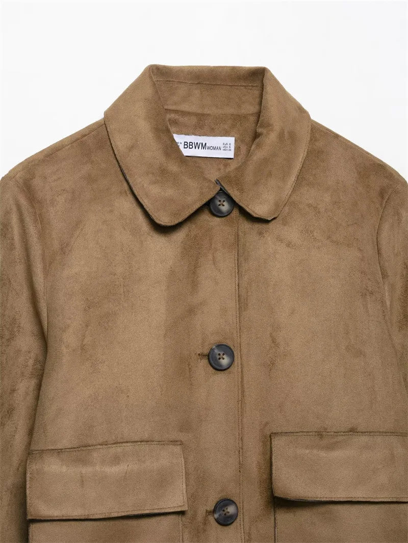 Duttini | Suede Cropped Jacket
