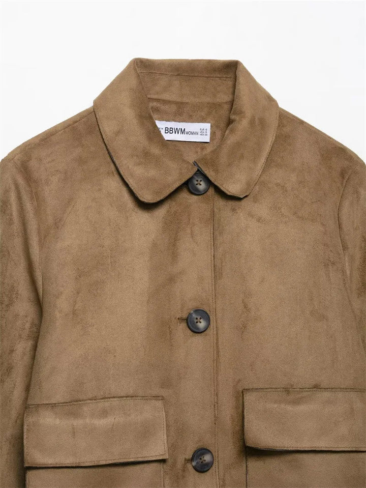 Duttini | Suede Cropped Jacket