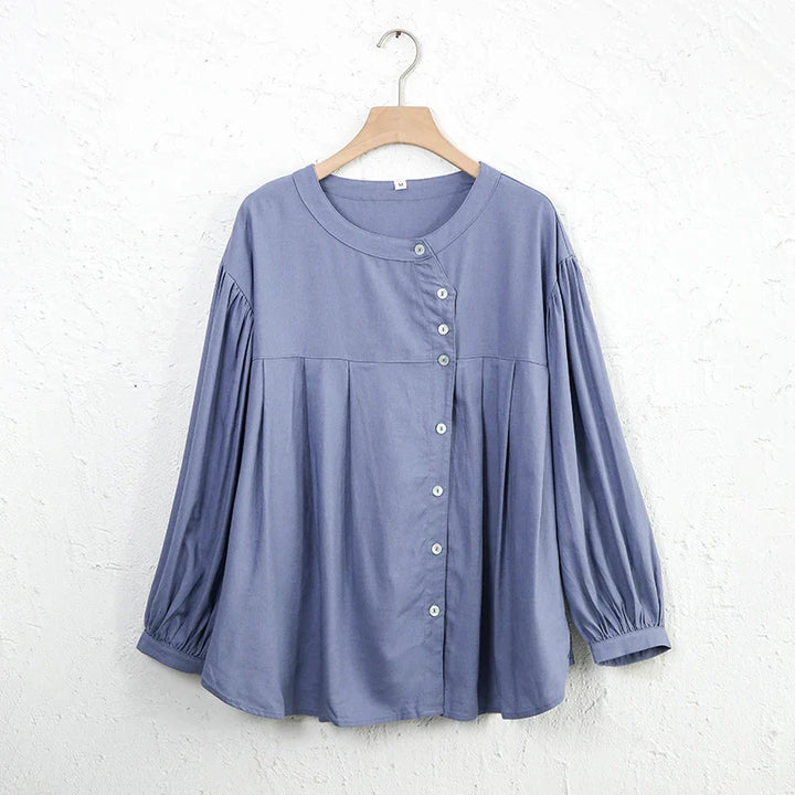 Duttini | Gathered Lantern Sleeve Blouse