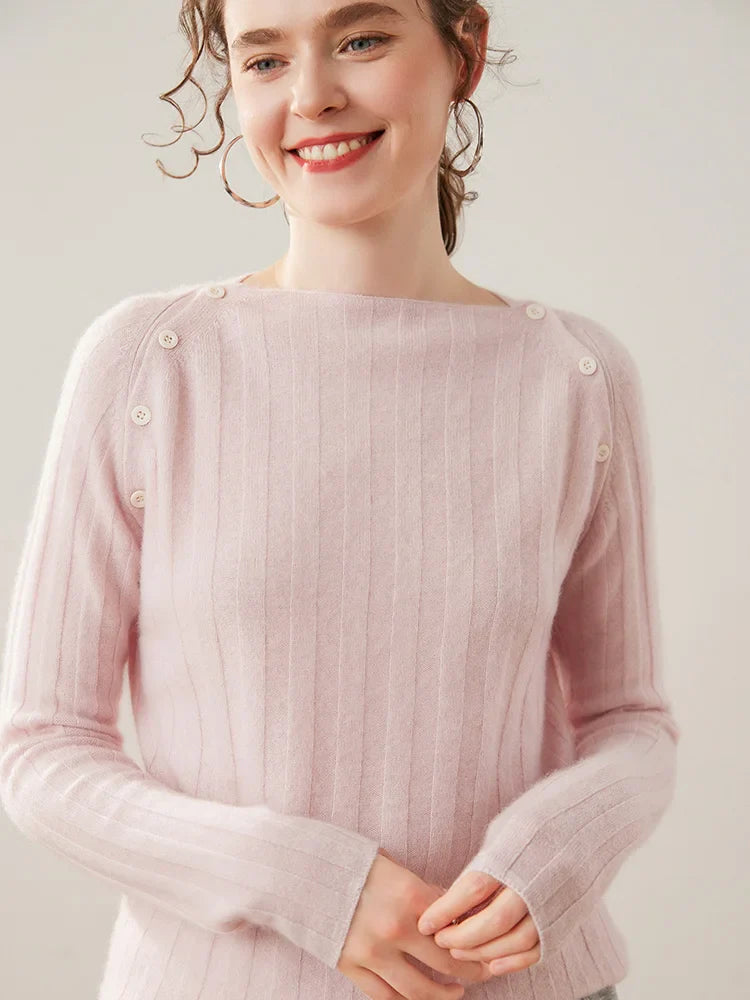 Duttini | Buttoned Cashmere Sweater