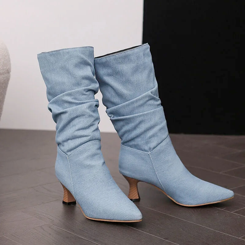 Duttini | Mid-Calf Heel Boots