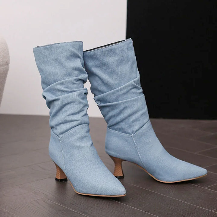 Duttini | Mid-Calf Heel Boots