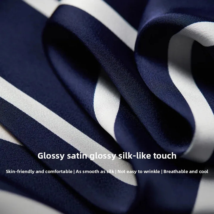 Duttini | Stripe Satin Blouse for Women