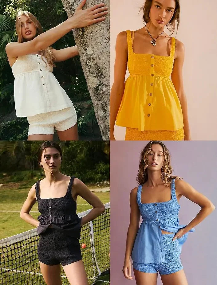 Duttini | Buttoned Smock Set