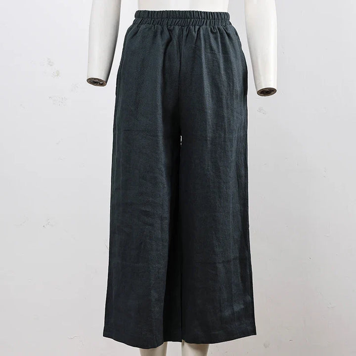 Duttini | Wide Leg Linen Pant for Women in Natural