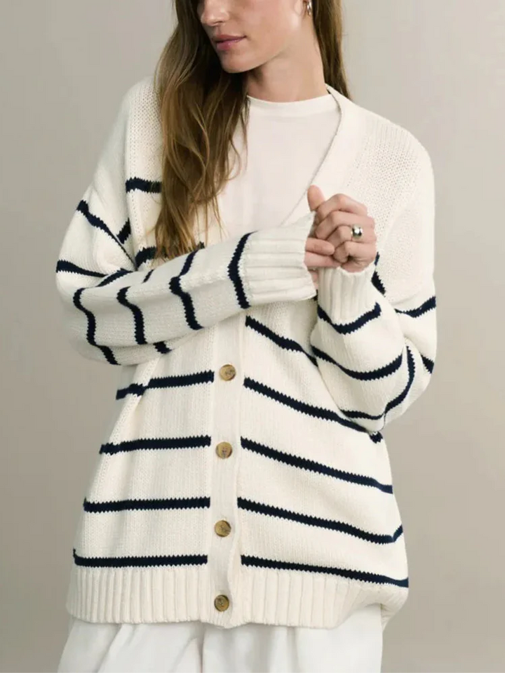 Duttini | Organic Striped Cardigan