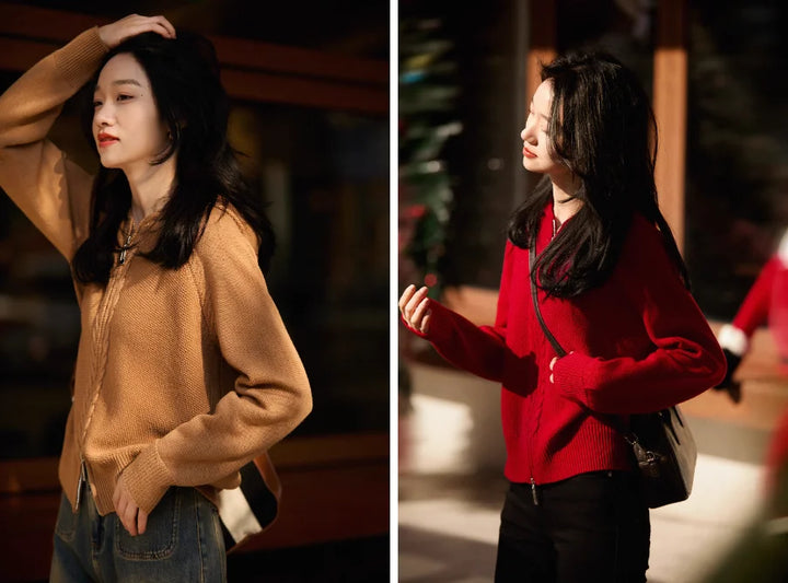 Duttini | Cashmere Hooded Cardigan