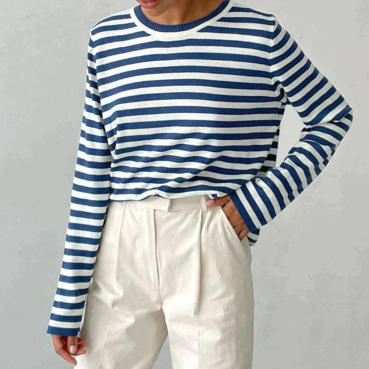Duttini | Elegant Striped Summer T-Shirt Made to Turn Heads