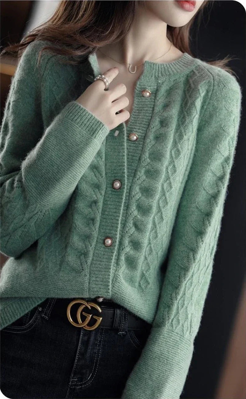 Duttini | Pearl Button Cardigan