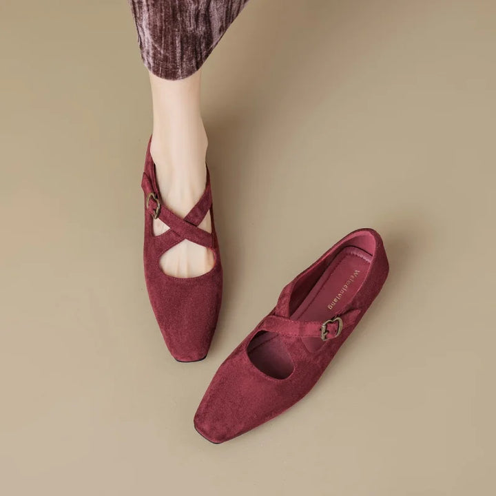 Duttini | Buckled Suede Mule