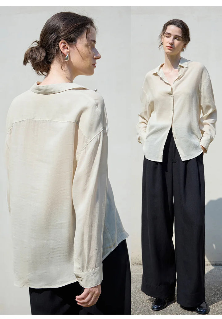 Duttini | Relaxed Ramie Button Down Shirt