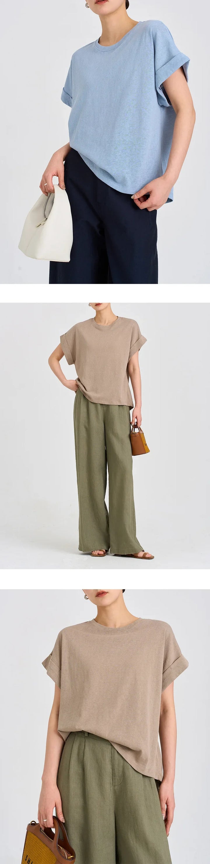 Duttini | Oversized Tee for Women in Cotton Blend, White