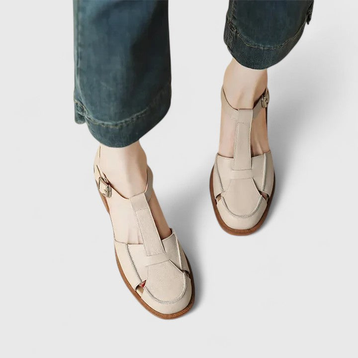 Duttini | Comfort-Fit Closed-Toe T-Strap with a Comfort Fit