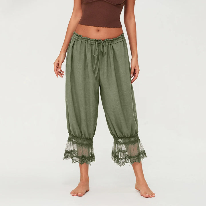 Duttini | Lace Lantern Pants