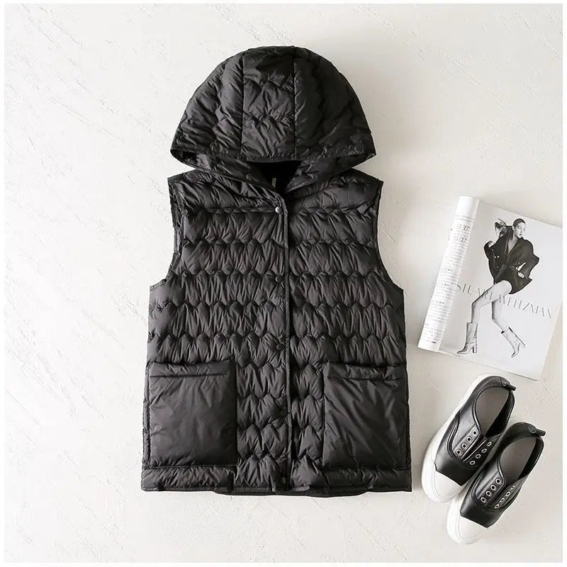 Duttini | Puffer Vest in Gold
