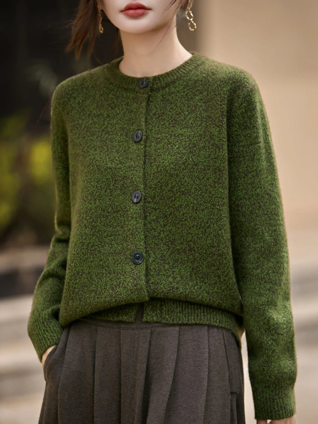 Duttini | Chunky-Knit Alpaca-Blend Cardigan