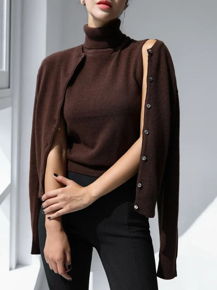 Duttini | High-Neck Vest for Women in Premium Fabric