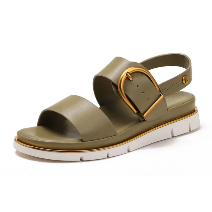 Duttini | Gold-Buckle Strap Sandals