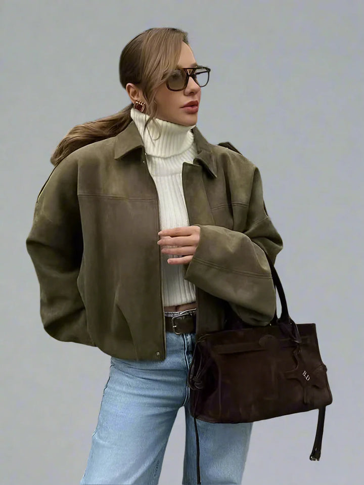Duttini | Women's Suede Bomber