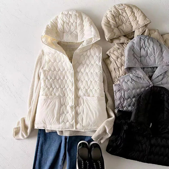 Duttini | Puffer Vest in Gold