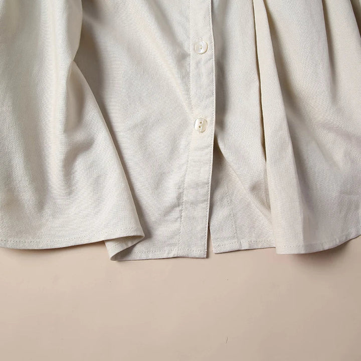 Duttini | Gathered Lantern Sleeve Blouse