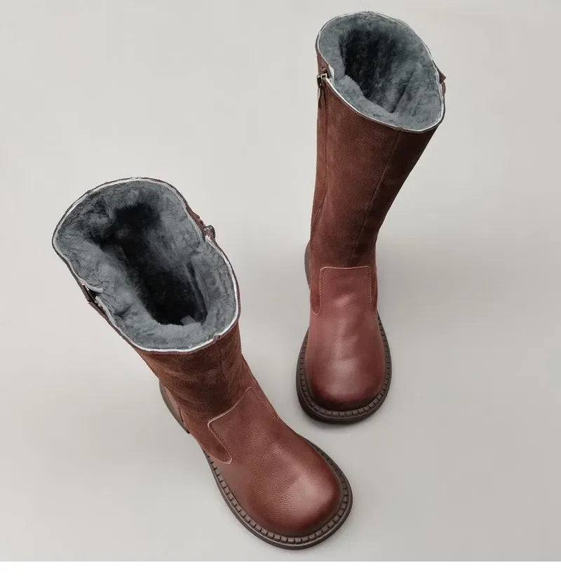 Duttini | Shearling Riding Boots