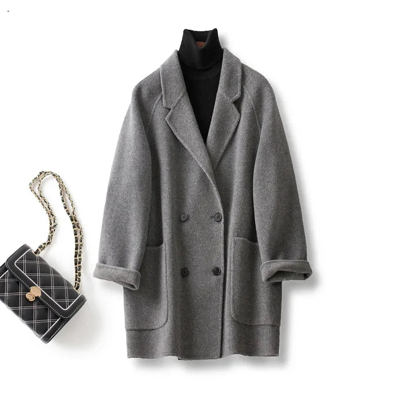 Duttini | Wool Herringbone Coat