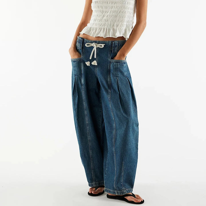 Duttini | Drawstring Denim Pants