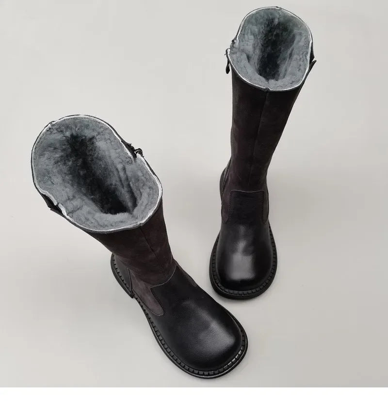 Duttini | Shearling Riding Boots