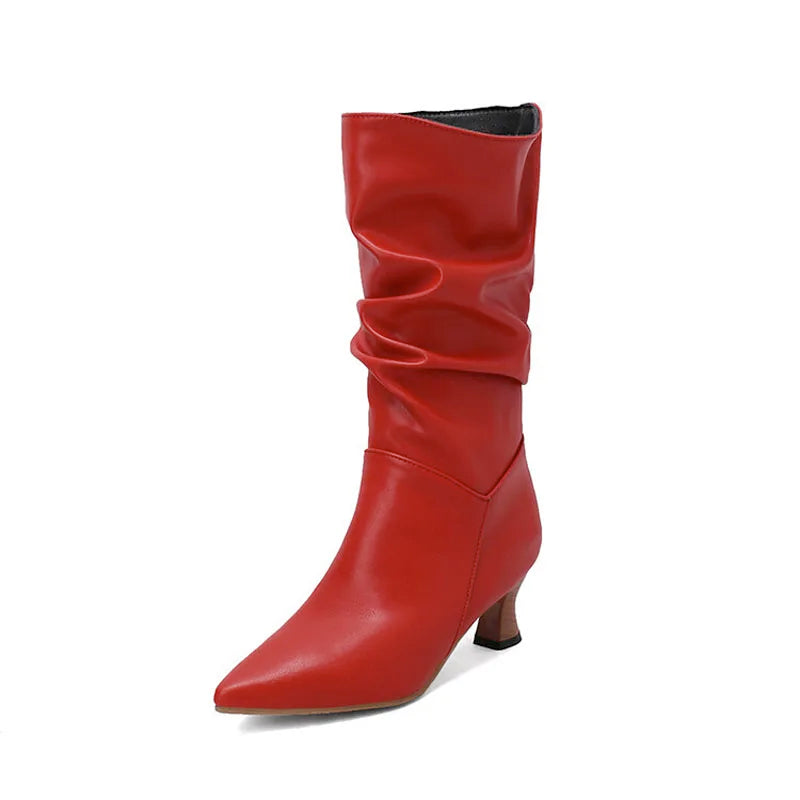 Duttini | Mid-Calf Heel Boots